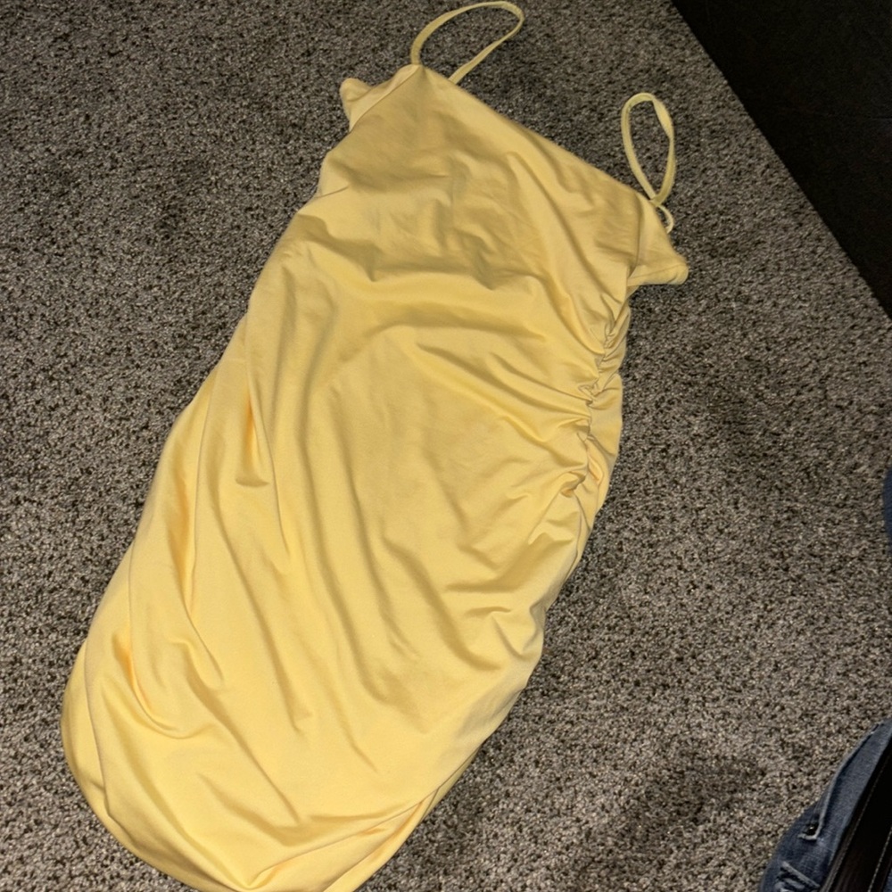 Yellow Cami Bodycon Dress - Picture 3 of 4